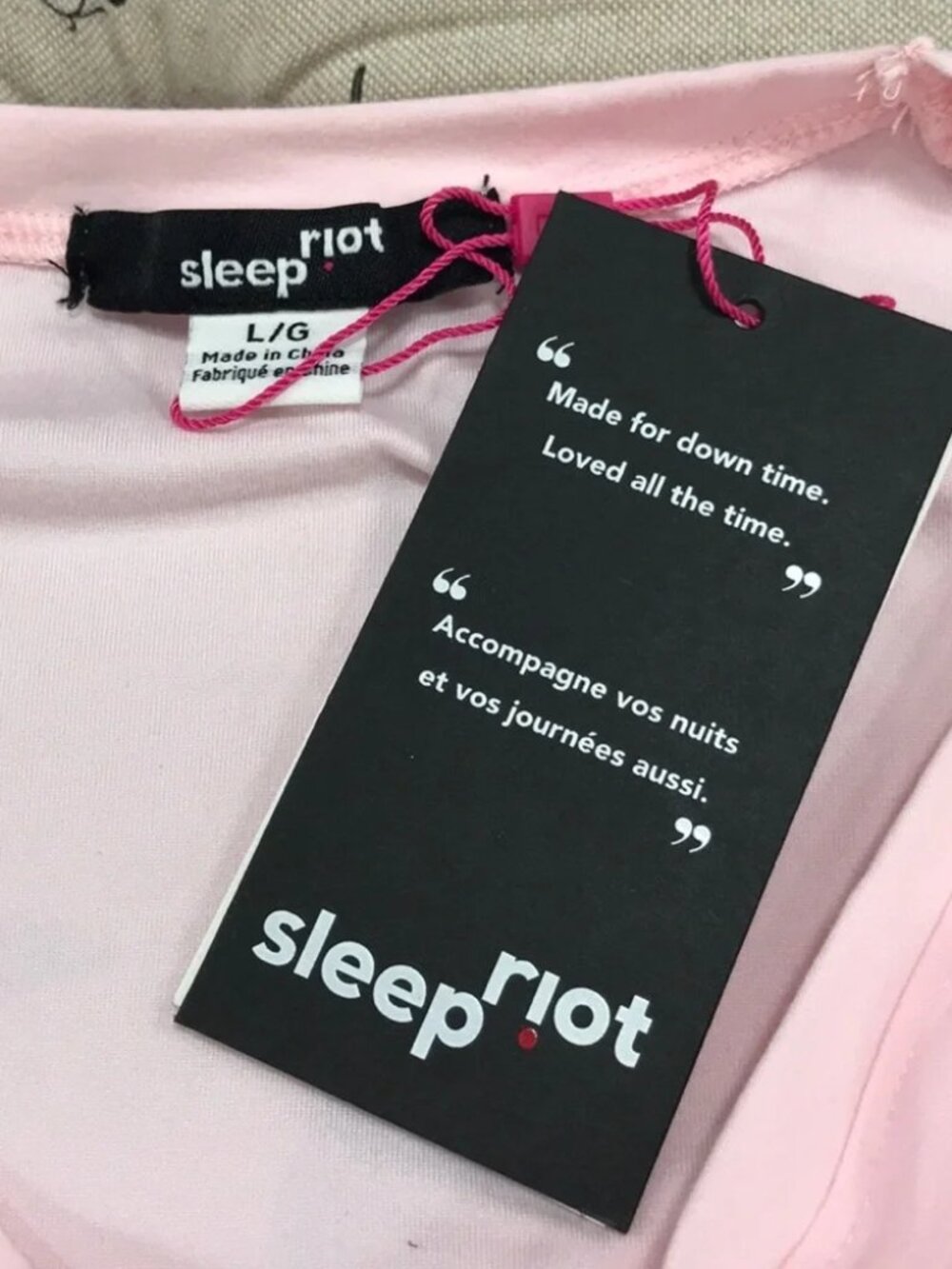 Sleep Riot Long Sleeve Top Pyjama - Picture 6 of 7
